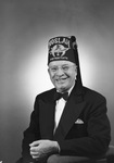 Roscoe L. Carnrike, portrait in Moslah Potentate fez by W. D. Smith