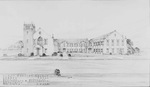 Drawing of First Baptist Church in Lamesa, Texas by W. D. Smith