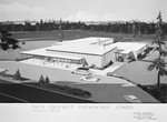 Drawing of David Crockett Elementary School, Marshall, Texas by W. D. Smith and Preston M. Geren