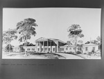 Drawing of proposed Clubhouse for Colonial Country Club by W. D. Smith