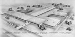 Drawing of proposed Richland Junior High School, Birdville Independent School District by W. D. Smith and Wilson & Patterson (Architects)