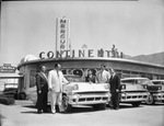 George Fail, James Babb, Franke Antone, Robert Long, and Fred Baker, gathered at Fort Worth Lincoln-Mercury Continental by W. D. Smith