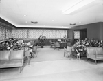 Seating area at River Oaks State Bank by W. D. Smith