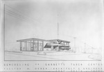 Remodelling of Garrett's Truck Center (drawing of building) by W. D. Smith