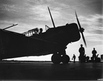 Plane on runway -- silhouette by W. D. Smith