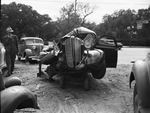 Wrecked car: front view by W. D. Smith