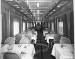 Dining car on a train by W. D. Smith