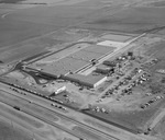 Aerial of construction of Carling Brewery in Fort Worth