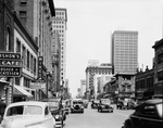 Looking north on Houston Street, downtown Fort Worth, from 10th Street