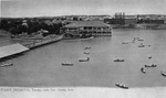 Lake Erie, Handley, Texas, with boats on lake and pavilion in background by W. D. Smith Commercial Photography