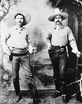 Texas Rangers George Black, left, and J.M. Britton of Company "B" Frontier Battalion