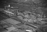 An aerial view of Fort Worth Stockyards, Armour & Company and Swift Company