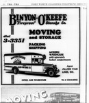 Binyon O'Keefe Fireproof Storage advertisment