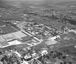 An aerial of Armour & Company and stockyards