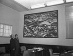 A mural in lobby of West Side State bank