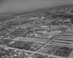 Aerial of Will Rogers Coliseum, Casa Manana, Farrington Field and surrounding area by W. D. Smith Commercial Photography