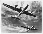 Airplanes - Boeing B-29 in flight -- ventral view by W. D. Smith