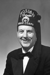 Jack Skinner in Moslah Drum Corps fez by W. D. Smith