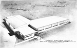 Coleman Independent Junior High School in Coleman, Texas - Photograph of drawing by W. D. Smith and Wilson & Patterson (Architects)