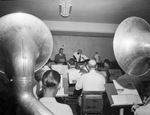 The Moslah Band practicing with violinist David Rubinoff by W. D. Smith