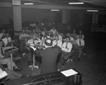 The Moslah Band practicing with violinist David Rubinoff by W. D. Smith