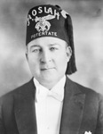 Portrait photograph of Raymond C. Gee, past Moslah Potentate by W. D. Smith