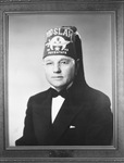 Portrait photograph of Melvin Miller, past Moslah Potentate by W. D. Smith