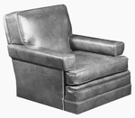 Photograph of an l-shaped leather sofa by W. D. Smith