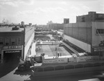 Fort Worth National Bank parking garage under construction by W. D. Smith