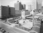 Fort Worth National Bank parking garage under construction by W. D. Smith