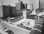 Fort Worth National Bank parking garage under construction by W. D. Smith