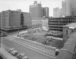 Fort Worth National Bank parking garage under construction by W. D. Smith