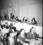 Guests at a dinner reception for the Moslah Shrine Imperial Potentate by W. D. Smith