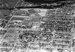 An aerial view of Texas Christian University (T. C. U.) campus and surrounding neighborhoods by W. D. Smith