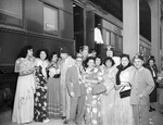 Moslah Shriners at a train station by W. D. Smith