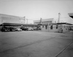 Back of the showroom of the Frontier Pontiac Inc. dealership by W. D. Smith