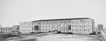 Drawing of the Science Building at Texas Christian University (T. C. U.) by W. D. Smith