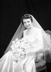 Portrait of Lavenia Alexander in her wedding gown by W. D. Smith