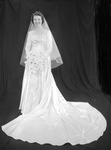 Portrait of Lavenia Alexander in her wedding gown by W. D. Smith