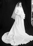 Portrait of Lavenia Alexander in wedding gown by W. D. Smith