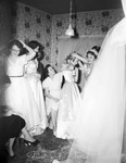 Bridesmaids and other guests preparing for the wedding of Gordon Smith and Lavenia Alexander by W. D. Smith