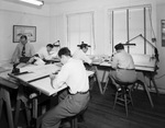 Five men working in an architect office by W. D. Smith