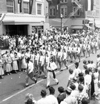 Members of the Alzafar Temple in an All State Shrine parade by W. D. Smith