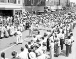 Members of the Alzafar Temple in an All State Shrine parade by W. D. Smith