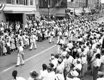 Members of the Houston Arabia Temple Chanters in an All State Shrine parade by W. D. Smith