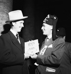 Ancient Order of Camel Herders - a lifetime membership certificate - being given to a Shriner by W. D. Smith