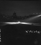 Night view of the Los Angeles Memorial Colliseum by W. D. Smith