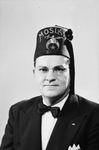 Portrait of J. N. Mann wearing a Moslah band fez by W. D. Smith