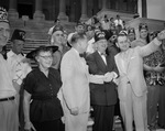 Shriner trip, Group in front of Capitol Building by W. D. Smith