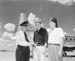 American Airlines pilot, young man and Shriner by W. D. Smith